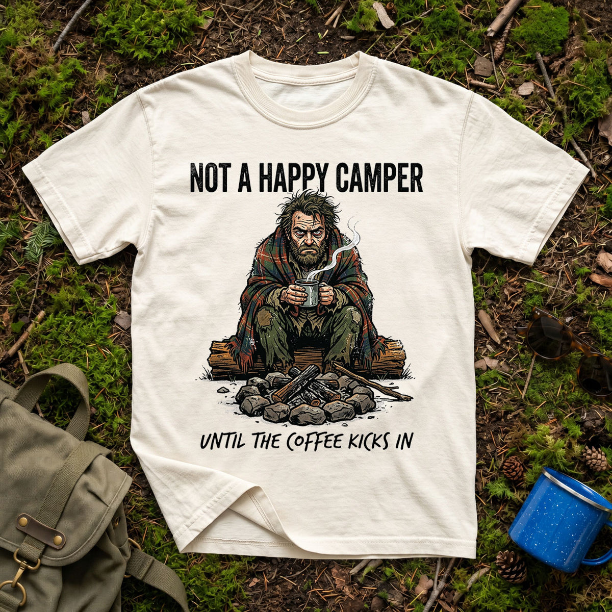 Happy Camper Warning T-Shirt