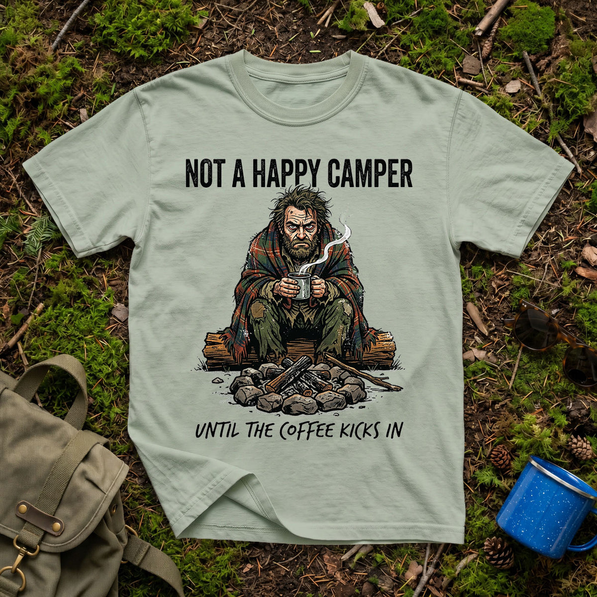 Happy Camper Warning T-Shirt