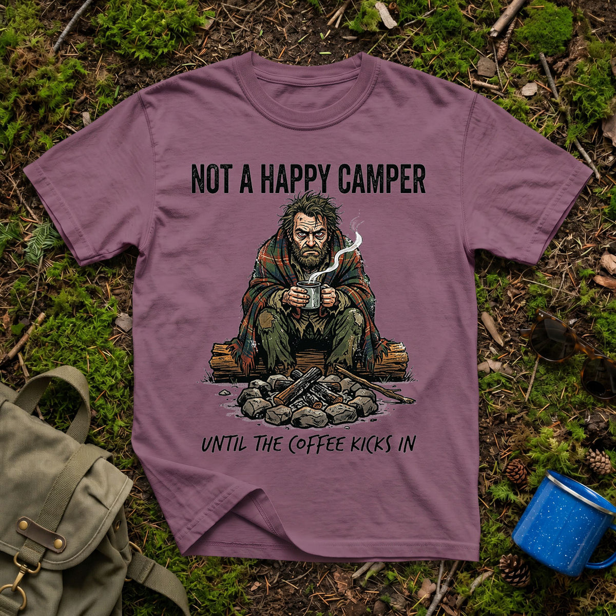 Happy Camper Warning T-Shirt