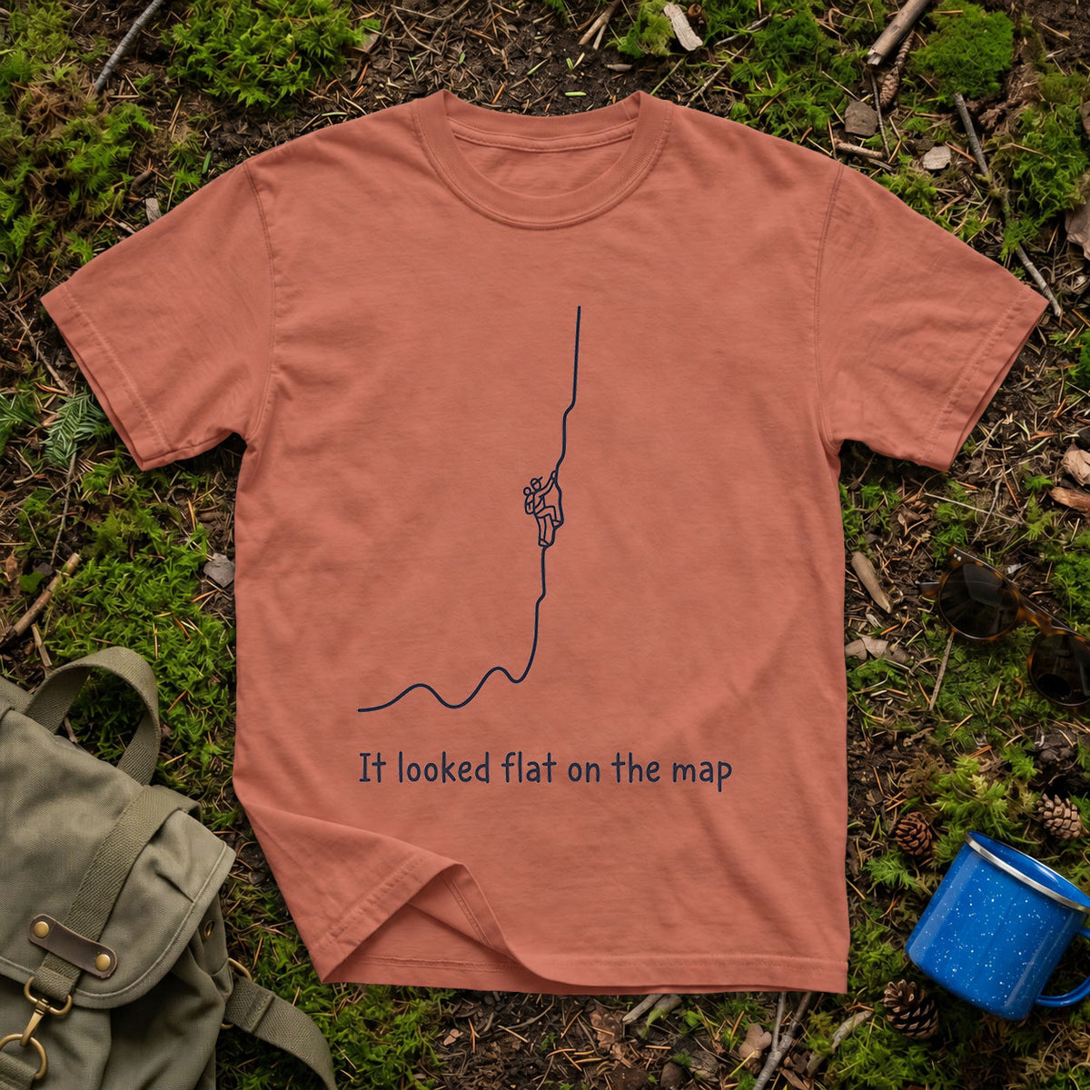 Flat on the Map T-Shirt
