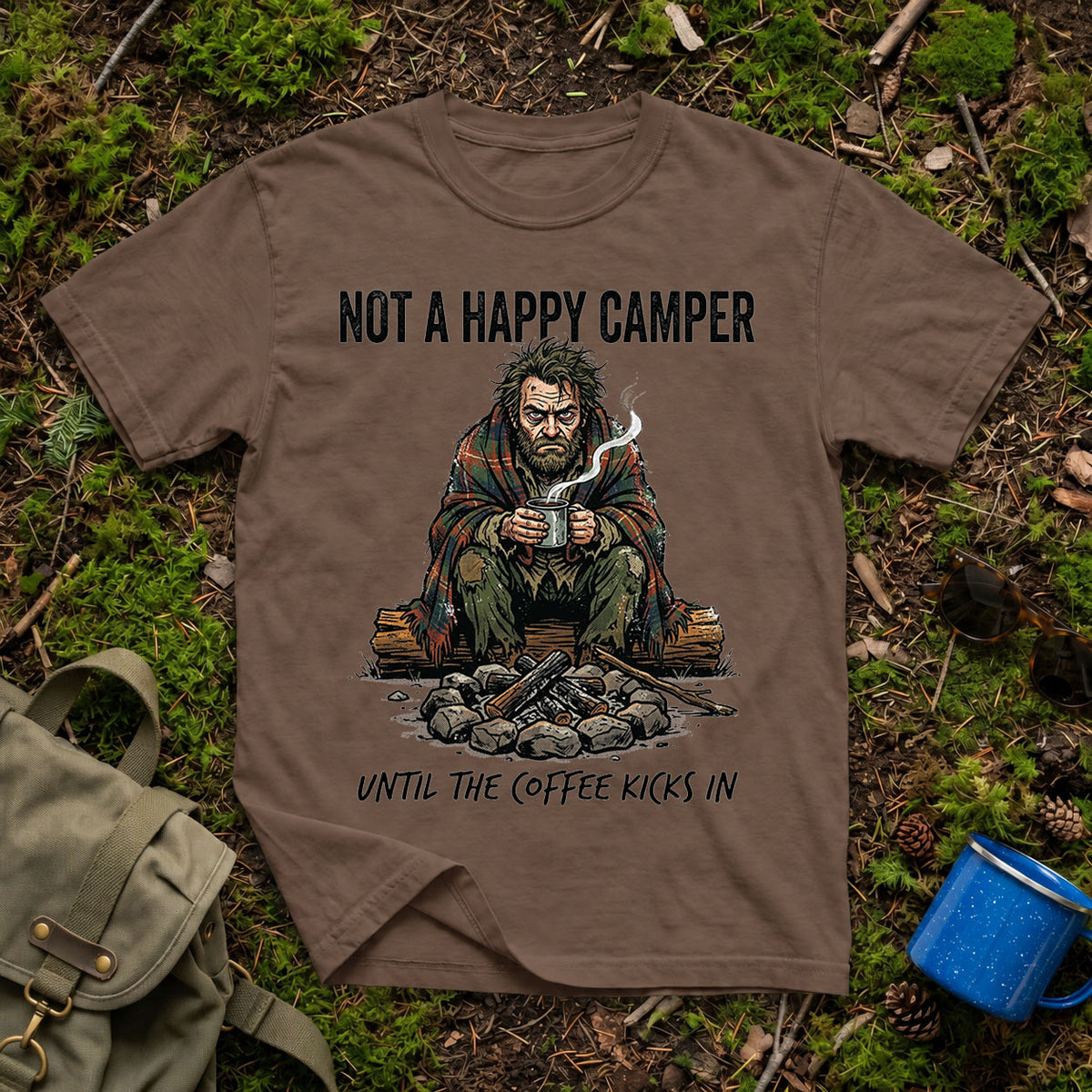 Happy Camper Warning T-Shirt