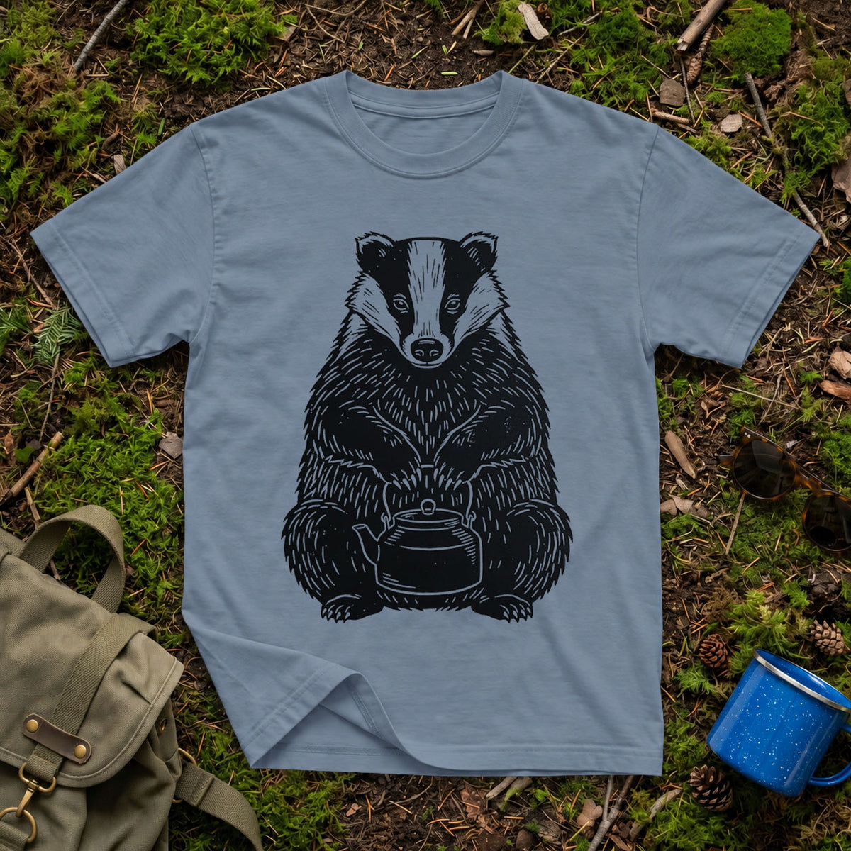 The Camp-Kettle Badger T-Shirt